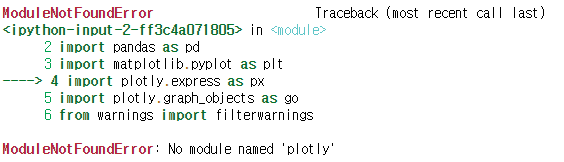 Jupyter ModuleNotFound 에러 (feat.plotly) - Hanga(c)k